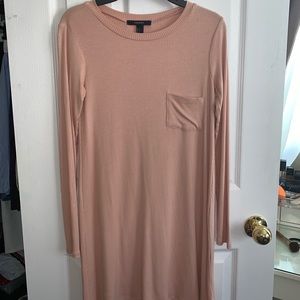 Robbed Long Sleeve Dress
